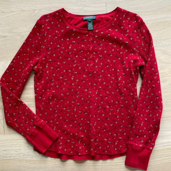 Ralph Lauren Thermal Henley Shirt - Picture 1 of 5